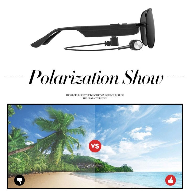 A8 Bluetooth Earphone Sunglasses with Hands-Free Mic