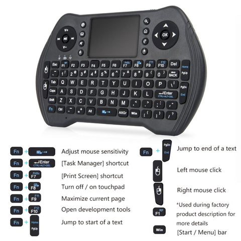 MT10 Fly Air Mouse 2,4 GHz Mini tastiera wireless Tastiera multifunzione Fly Air Mouse