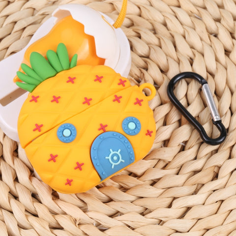 Per Apple AirPods Pro Custodia protettiva per cuffie Bluetooth con aspetto ananas