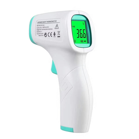 Termometro digitale LCD senza contatto Termometro per il corpo frontale a infrarossi portatile per febbre con misurazione LCD per portabambino per adulti, LCD Digital