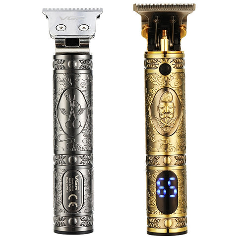 Tagliacapelli VGR V-228 5W USB avec incision rétro avec affichage numérique à LED, V-228 (Bronze), V-228 (Argent)