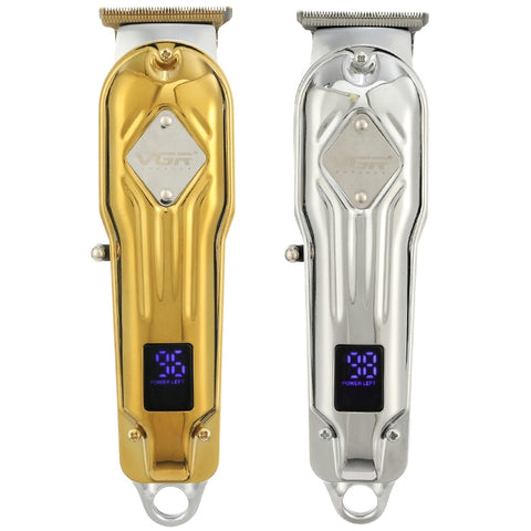 Étiquettes professionnelles en métal USB VGR V-261 de 8 W avec affichage numérique à LED, V-261 (Or), V-261 (Argent)