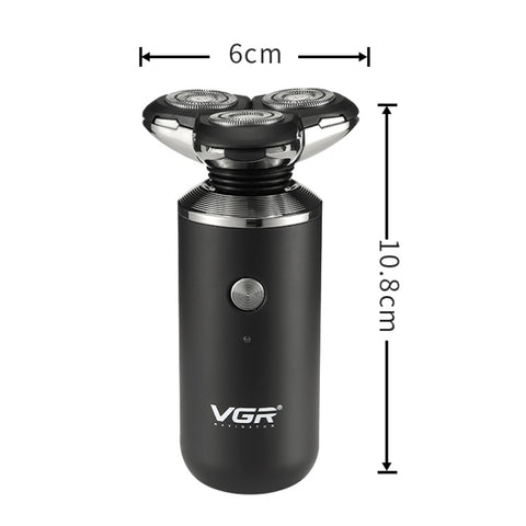 Rasoio elettrico a tre reti galleggiante tridimensionale omnidirezionale USB VGR V-317 da 5 W, V-317