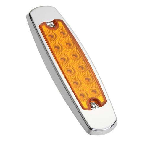 10 PZ LED Luce Gialla 12 LED 24V 6000K Lampe latérale pour camion lourd pour Peterbilt, 24V 6000K