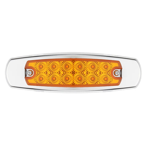 10 PZ LED Luce Gialla 12 LED 24V 6000K Lampe latérale pour camion lourd pour Peterbilt, 24V 6000K