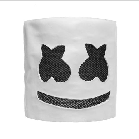 Casco per costume cosplay per DJ per adulti, maschera per marshmallow alla moda per feste di Halloween, night club, DJ Cosplay Helmet