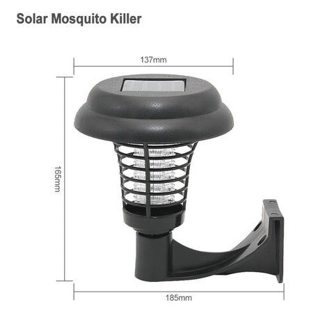 LED Energia solare Repellente per zanzare Bug Zapper Killer Lampada UV Insetti Parassiti Giardino esterno Prato Paesaggio Luce