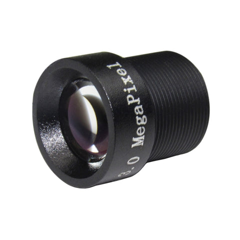 Weesee 3MP 12mm M12 Angle de vision horizontal 26,2 degrés, objectif CCTV F2.0 fisso Lris IR Board pour caméra de sécurité HD