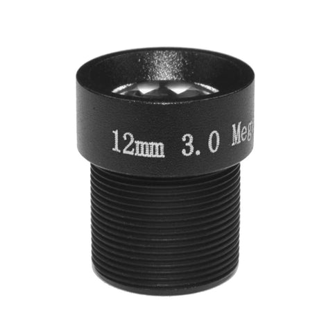 Weesee 3MP 12mm M12 Angle de vision horizontal 26,2 degrés, objectif CCTV F2.0 fisso Lris IR Board pour caméra de sécurité HD