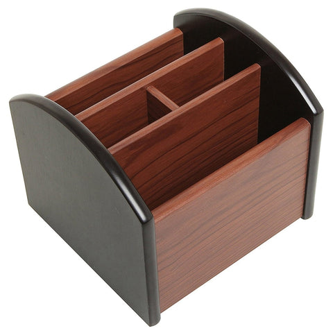 Portapenne in legno con 4 scomparti, Pen Holder