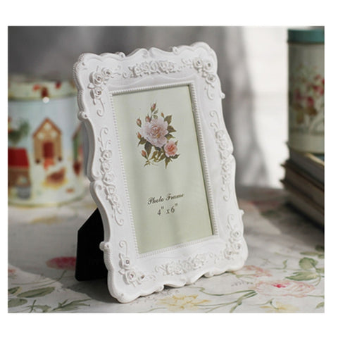 Decorazione per la casa Decorazione per cornice intagliata in rosa in stile pastorale, Carved Picture Frame