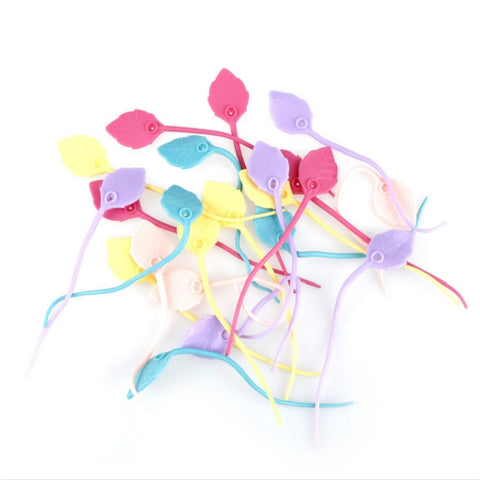 20 pièces. Protection ambiante, sac en plastique en silicone, clip de fixation, sac pour aliments, attaches pour aliments, sac coloré décontracté, attache de câble en lot
