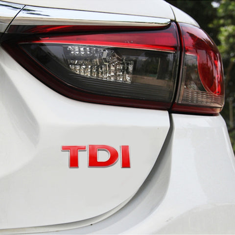 Autocollant pour voiture avec décalcomanie, emblème distinctif TDI 3D, emblème de badge DIY TDI 3D