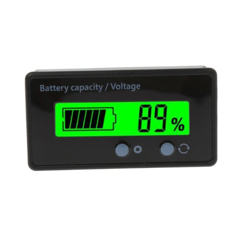 GY-6S 12V Misurateur de puissance de la batterie au piombo Indicateur de capacité de la batterie au lit Testeur d'affichage Voltmètre pourcentage, 12V Lumière verte