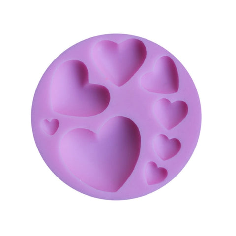 2 stampi in silicone per dolci fai da te a forma di cuore - Novalix Store