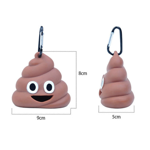 Scatola portaoggetti portatile per borsa igienica per animali domestici in morbido silicone da 4 pezzi, Pet Toilet Bag