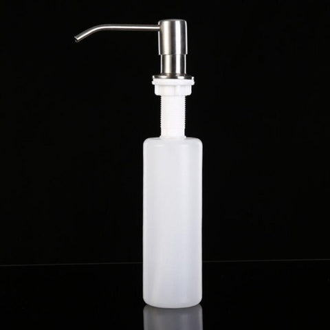 Dispenser di sapone per lavandino in acciaio inossidabile da 2 pezzi Bottiglia di sapone liquido per mani Sishwashing, Sink Soap Dispenser Bottle