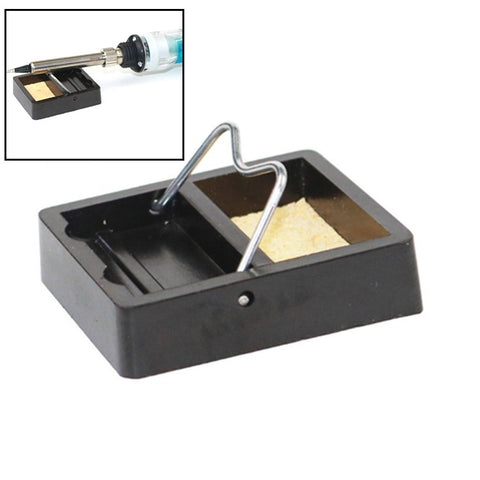 Staffa per saldatore semplice in bachelite con telaio quadrato piccolo da 2 pezzi, Iron Bracket