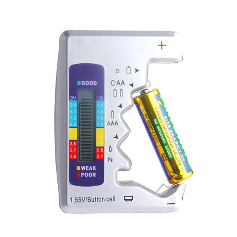 Testeur de batterie Rilevatore carburante batteria per misuratore di tensione digitale C / D / N / 9 V / AA / AAA / 1,5 V