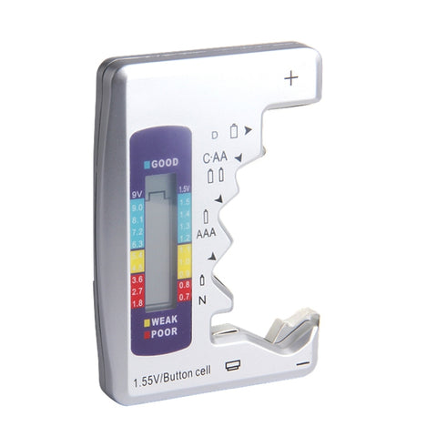 Testeur de batterie Rilevatore carburante batteria per misuratore di tensione digitale C / D / N / 9 V / AA / AAA / 1,5 V