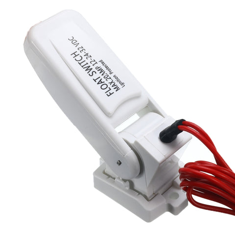 Pompe de sentine Maine pour barre électrique automatique Interrupteur à galleggiante Régulateur du niveau de l'eau Interrupteur du capteur de flux DC 12V, Contrôleur de niveau d'eau