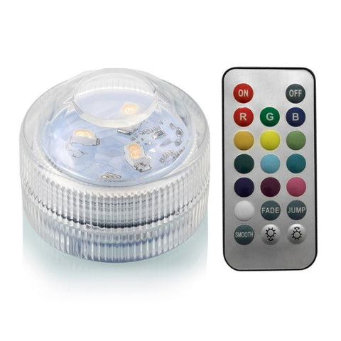 Lampada decorativa subacquea con telecomando impermeabile IP68 5050 SMD LED multicolore Lampadina sommergibile Lampada da festa a LED RGB
