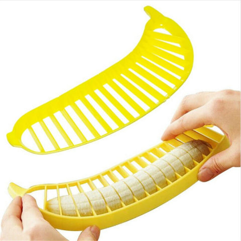 2 pièces affettatrices par banane, tritatutto, taglierina per frutta, salsiccia, taglierina in plastica, ustensiles de cuisine, trancheuse à saucisses