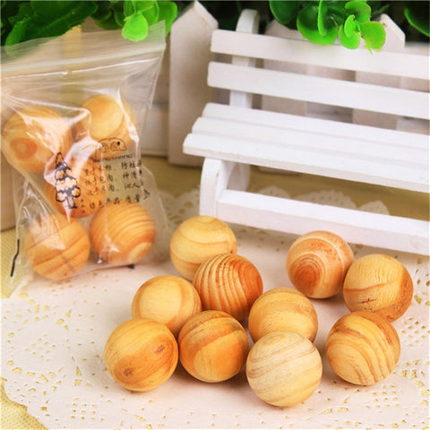 50 pezzi/10 set in legno antimuffa repellente per tarme repellente per insetti palline di canfora naturale palline di legno