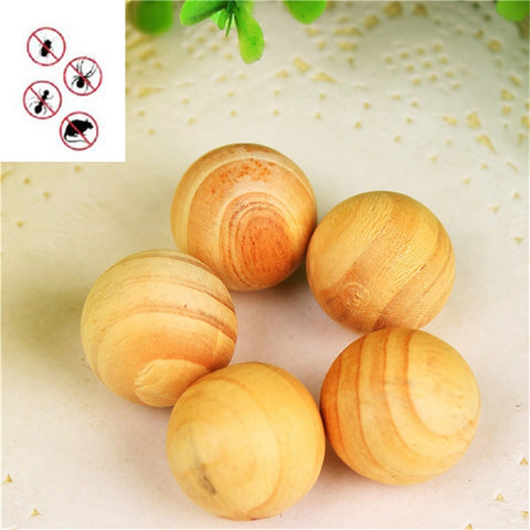50 pezzi/10 set in legno antimuffa repellente per tarme repellente per insetti palline di canfora naturale palline di legno