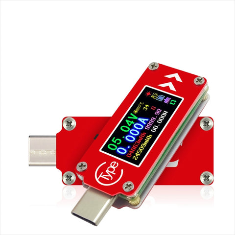 TC64 Color Ccreen PD Tester pour les tensions et les courants de type C avec un réglage rapide de la carica