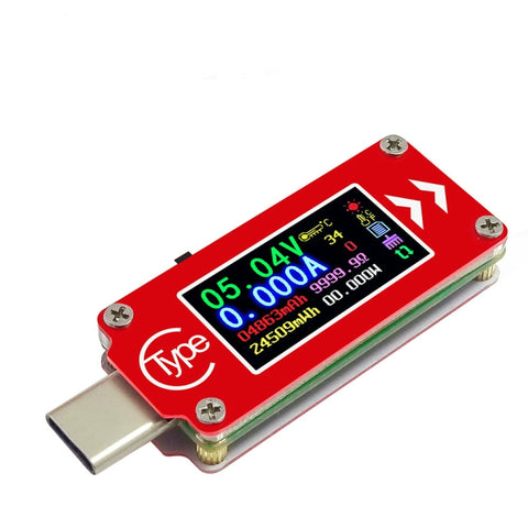 TC64 Color Ccreen PD Tester pour les tensions et les courants de type C avec un réglage rapide de la carica