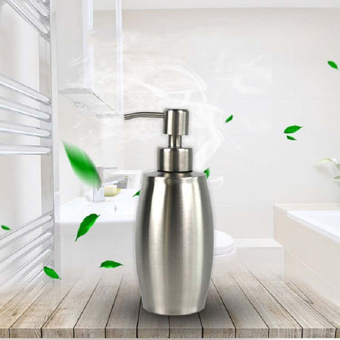 Bottiglia ovale disinfettante per le mani con dispenser di sapone in acciaio inossidabile, SH158