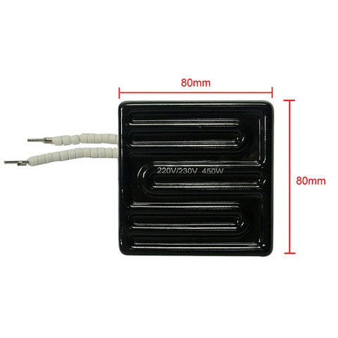 Piastre riscaldanti in ceramica 80*80mm 450W per stazione di rilavorazione BGA, Ceramic heating plates