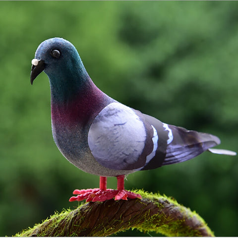 2 pezzi di simulazione schiuma piccione modello casa giardino ornamento decorazione in miniatura, Foam Pigeon - Novalix Store