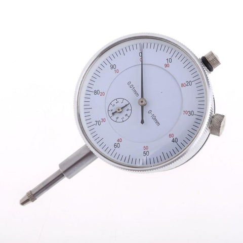 Indicateur de quadrant pour instrument de précision de 0,01 mm Indicateur de test du quadrant professionnel portable Instruments pour instruments de mise en précision de précision, 0-10 mm