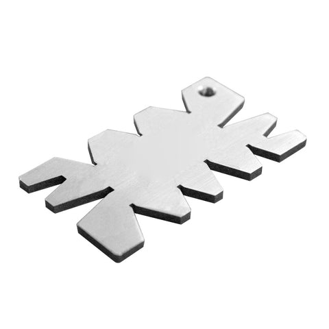 Strumento di misurazione del calibro dell'angolo di taglio della filettatura in acciaio inossidabile, Cutting Angle Gauge