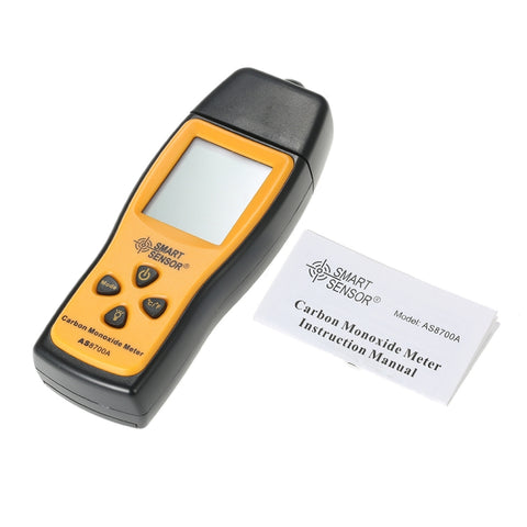 Smart Sensor AS8700A Mélangeur portable de monocarbone Analyseur numérique de perte de CO avec une grande précision, alarme sonore, intervalle : 0-1000 ppm