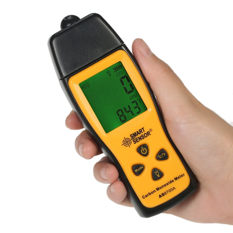 Smart Sensor AS8700A Mélangeur portable de monocarbone Analyseur numérique de perte de CO avec une grande précision, alarme sonore, intervalle : 0-1000 ppm