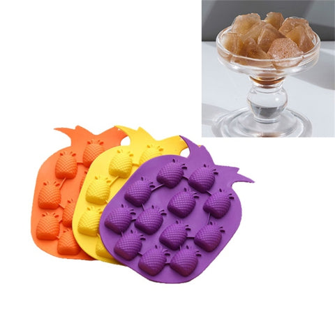 Stampo per ghiaccio creativo en silicone pour ananas, 5 pièces, consegna colore casuale, Machine à glaçons ananas