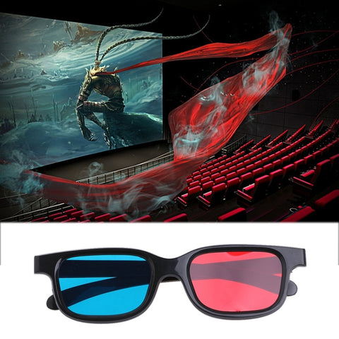 Occhiali 3D Universali Anaglifi Neri e Colorati - Confezione da 10