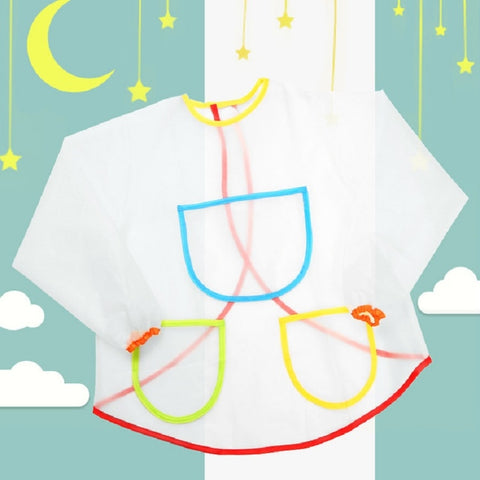 Grembiule trasparente impermeabile antisporco per bambini, Tablier transparent