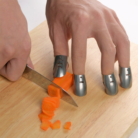 4 pièces/ensemble réglables en protection indispensable pour la dite protection pour le dit coltello fetta tritare instruments di cottura sicuri, 4 PCS / Set Finger Protector