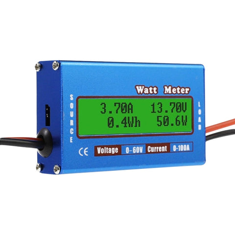 Modèle d'avion 0-100A 0-60V Wattmètre avec une haute précision à courant continu 50A