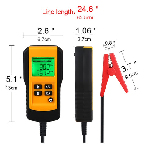 Tester Digitale per Batteria Auto AE300 12V - Analizzatore di