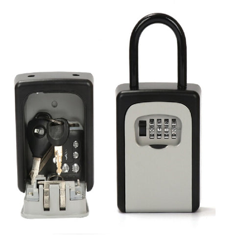 Cassetta di sicurezza con combinazione di chiavi Cassetta di sicurezza portatile con chiavi in lega di alluminio Cassetta di sicurezza con portachiavi di sicurezza, Security Key Holder