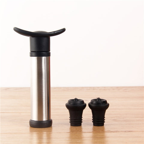 Tappo per vino in acciaio inossidabile Tappo per champagne Pompa per vuoto per vino rosso, bouchon de vin en acier inoxydable