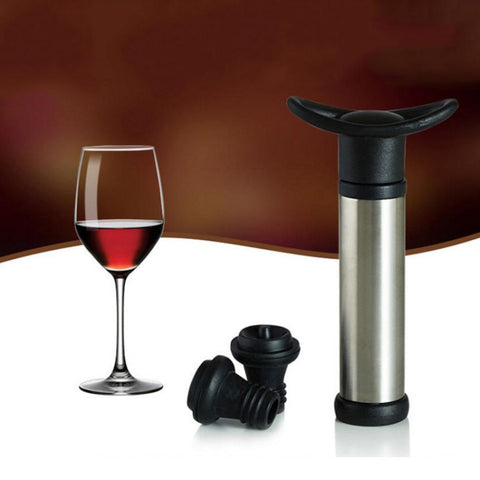Tappo per vino in acciaio inossidabile Tappo per champagne Pompa per vuoto per vino rosso, bouchon de vin en acier inoxydable