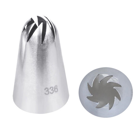5 pezzi di grandi dimensioni glassa tubazioni forma ugello torta decorazione crema testa prodotti da forno punte per pasticceria strumento di decorazione in acciaio inossidabile Bakeware, 5 PCS Icing Piping