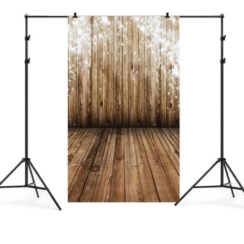 Panno di sfondo per fotografia di feste di compleanno per bambini, con venature del legno, 1,5 x 2,1 m