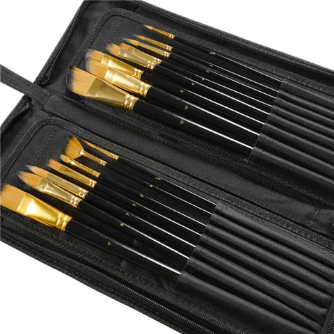 Set di penne per acquerello con pennello acrilico in lana di nylon professionale per pittura artistica, Watercolor Pen Set